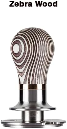 51.6mm Elasticity Adjustable With Scale Lines Stainless Steel Coffee Tamper，Compatible For La Pavoni，replacement Espresso Accessory(Zebra wood) - Image 2