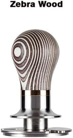 51.6mm Elasticity Adjustable With Scale Lines Stainless Steel Coffee Tamper，Compatible For La Pavoni，replacement Espresso Accessory(Zebra wood) - Image 2