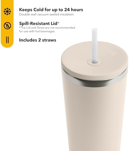 RTIC 28oz Everyday Tumbler, Insulated, Ceramic Lined, Beach - Image 2