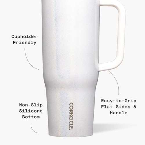 Corkcicle Cruiser Tumbler with Handle & Straw, 40 oz, Unicorn Magic - Image 4