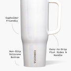 Corkcicle Cruiser Tumbler with Handle & Straw, 40 oz, Unicorn Magic - Image 4