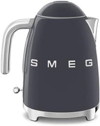 SMEG KLF03 Electric Kettle 1.7L (7 Cup), Retro Hot Water Boiler for Tea & Coffee, Fast Boiling, Auto Shut-Off, Soft Open Lid, 360° Swivel Base Countertop Kettle – Slate Grey - Image 2