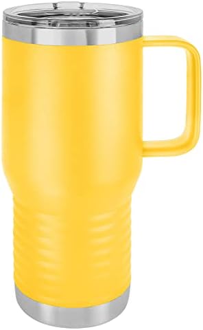 Polar Camel 20 oz. Vacuum Insulated Travel Mug with Slider Lid (Yellow) by Polar+Camel