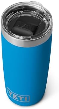 YETI Rambler 10 oz Tumbler, Stainless Steel, Vacuum Insulated with MagSlider Lid, Big Wave Blue by YETI