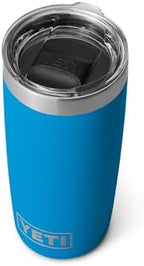 YETI Rambler 10 oz Tumbler, Stainless Steel, Vacuum Insulated with MagSlider Lid, Big Wave Blue by YETI
