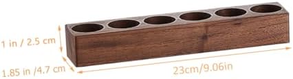 Coffee Bean Storage Tubes Set with Wooden Stand Glass Sealed Jars - Image 7