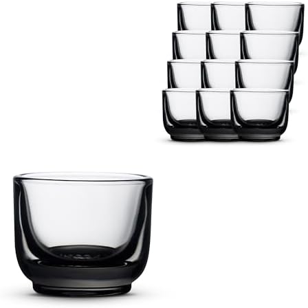 Fellow Pirch Espresso Shot Glasses 3.5 oz, Set of 12, Weighted Thick Glass by Unknown