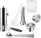 Coffee Capsule，Compatible For Espresso Crema Cups Pods Filters With Tamper Dosing Ring(2 pod t dsg) by Unknown