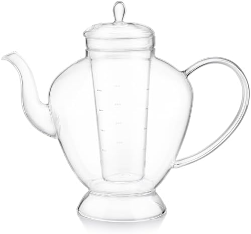 Teabloom Grand Bouquet Glass Teapot with Microdot Glass Infuser – Elegant 50oz Borosilicate Teapot for Whole Leaf & Blooming Teas – A Pure & Visual Tea Experience – Tea Purist's Choice - Image 2