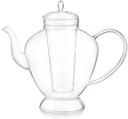 Teabloom Grand Bouquet Glass Teapot with Microdot Glass Infuser – Elegant 50oz Borosilicate Teapot for Whole Leaf & Blooming Teas – A Pure & Visual Tea Experience – Tea Purist's Choice - Image 2
