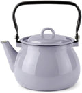 Vintage Enamel Kettle, Tea Pot Stovetop for Hot Water Fast to Boil, Teapot for Stovetop, Hot Water Kettle Teapot (Ash Gray (2.5 L)) by STP-Goods