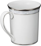 Noritake P91332/4336 Mugs (Pair) 310cc Hampshire Platinum 2 Piece Fine Porcelain - Image 3