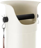 Commercial Floorstanding Knockbox, Knock Box For Coffee Ground Espresso Knock Boxe with Removable Base & Hooks in Milk Tea Stores, Snack Bars 8.46 x 8.85 x 33.66 Inches (White) - Image 4