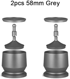 MHW-3BOMBER Dosing Shaker Espresso Dosing Funnel With Stirrer Aluminum Alloy Coffee Dosing Cup Fit 58mm Portafilter Barista Tool(2pc Matt Grey 58mm) - Image 2