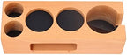 Wooden Coffee Tamper Holder, Coffee Tamper Mat, Silicone Coffee Mat Avoid Slip, Stand Tamper Station Wooden Base for Coffee Hine for 2 3in Coffee Hine Handle Bracket, Coffee Tamper Mat, Woo - Image 3
