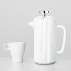 Easyworkz Porcelain French Press and Double Wall Insulated Metal Demitasse Cups - Image 5