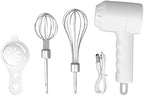 Fit Cordless Electric Hand Mixer USB Rechargable Handheld Eggbeater Electric Milk Frother with 2 Stir Sticks for Home (White), #411, WSJKASJWu4q7ghcams-11 by Unknown