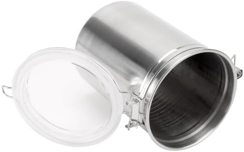 4 Pack Stainless Steel Canister, 66 oz Kitchen Canister Set with Airtight Lids and Lock Metal Food Storage Containers for Tea, Coffee, Sugar, Grains, Beans - Image 4