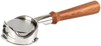58mm 3 Ear Hollow Bottomless Portafilter Barsetto，Compatible For Barsetto, BAE01/BAE02/BAEO2S Barista Accessory(F red wood) by Unknown