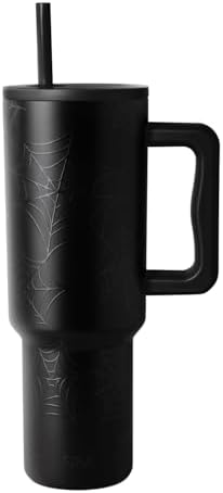 Simple Modern Halloween Tumbler with Handle | 40oz | Spiderweb by Unknown