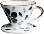 Ceramic Pour Over Coffee Dripper, Hand painted Coffee Drip Filter by AXUYU