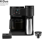 K-Duo Essentials Hot & Iced Coffee Maker Single Serve KCup Pod & 12-Cup Glass Carafe Dual Brew System 72oz Reservoir - Image 2