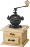 Carita Kalita Coffee Grinder, Hand Grind, New Classic Mill, Natural #42201, Adjustable Grade, Manual Coffee Grinder with Lid for Outdoor Camping by Kalita