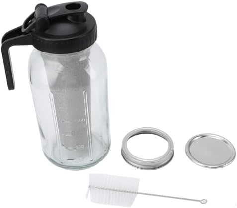Cold Brew Coffee Maker Pitcher with Stainless Steel Filter, Thick Glass Iced Coffee Jar (2000ml) - Image 6