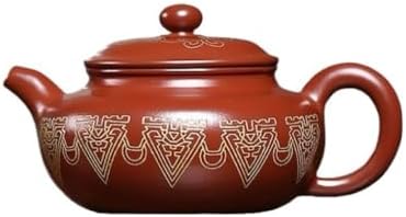 Tea Pots For Loose Tea Home Use Gold-inlaid Antique Teapot Tea Room Desktop Purple Clay Teapot Tea Infuser Pot by Unknown