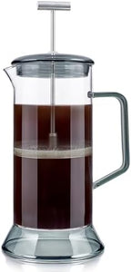 Teabloom Toulouse Borosilicate Glass Tea Press and Coffee Maker with No Plastic, 24-Ounce (700 mL) - Dusk Grey - Image 2