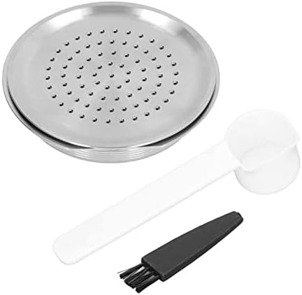 LANGshaw Refillable Coffee Pod Reusable Coffee Powder Capsule Stainless Steel With Brush Spoon Compatible For Senseo HD7801 HD6592 leisurely by Unknown