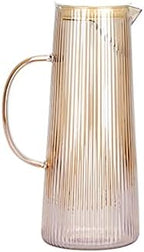 Kettles Vertical Pattern Glass Pitcher with Detachable Stainless Steel Tea Compartment Glass Cafare with Handle to Prevent Hot Hands Canteen(A) by Unknown