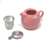 Zero Japan Bee House Round Teapot For One, 24 Oz - Ceramic Tea Pot with Stainless Steel Lid and Infuser, Smooth-Pour Spout, Diswasher and Microwave Safe Tea Pots (Rose) - Image 3