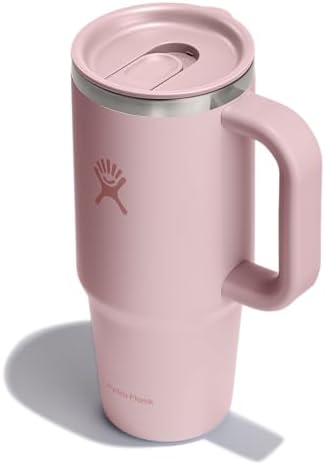 Hydro Flask Coffee Travel Tumbler Mug – Insulated Stainless Steel, Leak Resistant Hot & Iced Coffee Cup 24 Oz Trillium Pink - Image 6