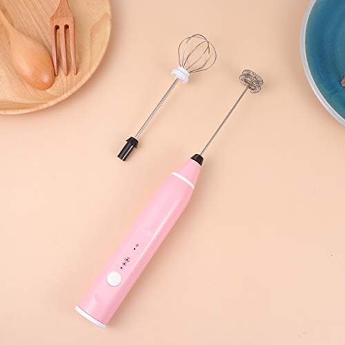 Hemoton Rechargeable Handheld Blender 2-in-1 Milk Egg Whisk Electric Stirrer Milk Foamer 3-speeds Compact Easy to Use - Image 7