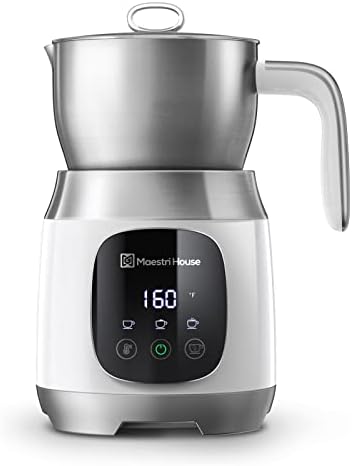 Maestri House Milk Frother, Variable Temp and Froth Thickness Frother and Steamer, 21OZ/600ML Smart Touch Control Milk Warmer, Dishwasher Safe, Memory Function for Latte Cappuccino, Hot Chocolate - Image 4