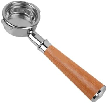 51/54/58mm Wooden Bottomless Portafilter Handle, Compatible For Delonghi, Compatible For Breville, Espresso Accessory(58MM Welhome) by Unknown