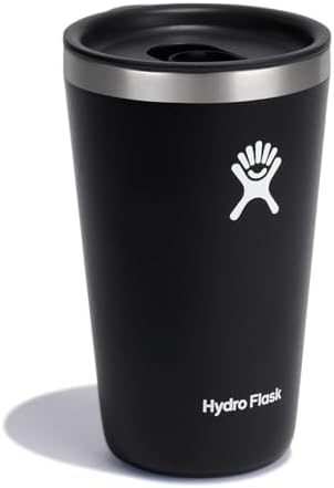 Hydro Flask All Around Tumbler Press-In Lid, Insulated Travel Mug, Stainless Steel Coffee Cup 16 Oz Black - Image 2