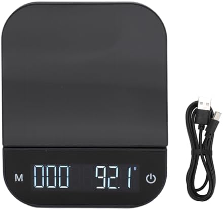 Kitchen Scale 0.1g to 6.6lb Digital Food Scale with LED Display Touch Control Tare Function Timer ABS Coffee Scale for Home Cooking Baking Volumetric Measurement by Unknown