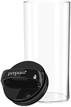 Prepara Evak Fresh Saver Airtight Plastic Container,Small/Tall (8” x 3.75”, 4.2 Cups), BPA-Free Food Storage Canister Vacuum Sealed Lid Handle, Odor Resistant, Ideal for Coffee Beans & Dry Goods - Image 4