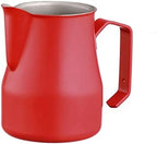 Motta 35cl Stainless Steel Professional Milk Pitcher, 11.8 Fluid Ounce, Red by ItalpartsUSA