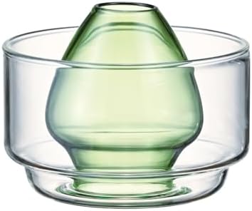 HARIO Glass Matcha Whisk Holder & Rinse Bowl 100ml – Chasen Stand for Bamboo Whisk, Matcha Preparation, Drying, and Storage, Clear, Dishwasher safe by Hario