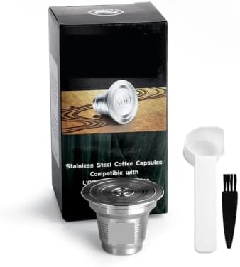 Reusable Coffee Capsule Stainless Steel Refillable Coffee Filter(Light Grey) by Unknown