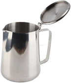 Milk Creamer Frothing Pitcher Stainless Steel Coffee Cup Mug Jug with Lid for Latte Art(2000ml) - Image 5