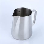 Milk Frother Cup Stainless Steel 350/600/1000ml Milk Creamer Frothing Pitcher with Scale Stainless Steel Espresso Cups Latte Cup Frother Coffee Accessories(1000ML With Scale) - Image 2