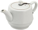 Rural Style Ceramic Teapot with Stainless Steel Infuser 16 OZ White - Image 4