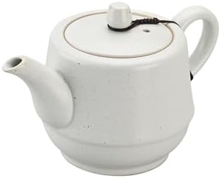 Rural Style Ceramic Teapot with Stainless Steel Infuser 16 OZ White - Image 4
