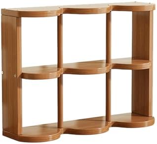 Wooden Coffee Mug Display Rack, Countertop Freestanding Grid Vintage Coffee Cup Display Stand, Rustic Coffee Mug Holder Organizer for Kitchen, Coffee Station,6 Grid by Unknown