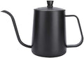 Stainless Steel Gooseneck Tea Kettle, Long Narrow Spout Drip Pot, Teapot for Stovetop for Use In Home, Office and Other Environments (600ml Teflon Black) by MUNEFE