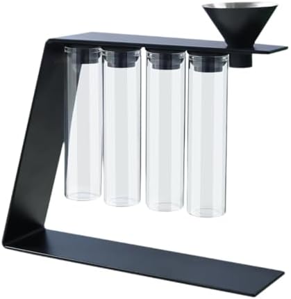 Single Bean Storage Tubes Coffee Bean Cellars Dustproof Clear Airtight 4 Tubes for Pantry Restaurant Kitchen Cafe by Fonowx